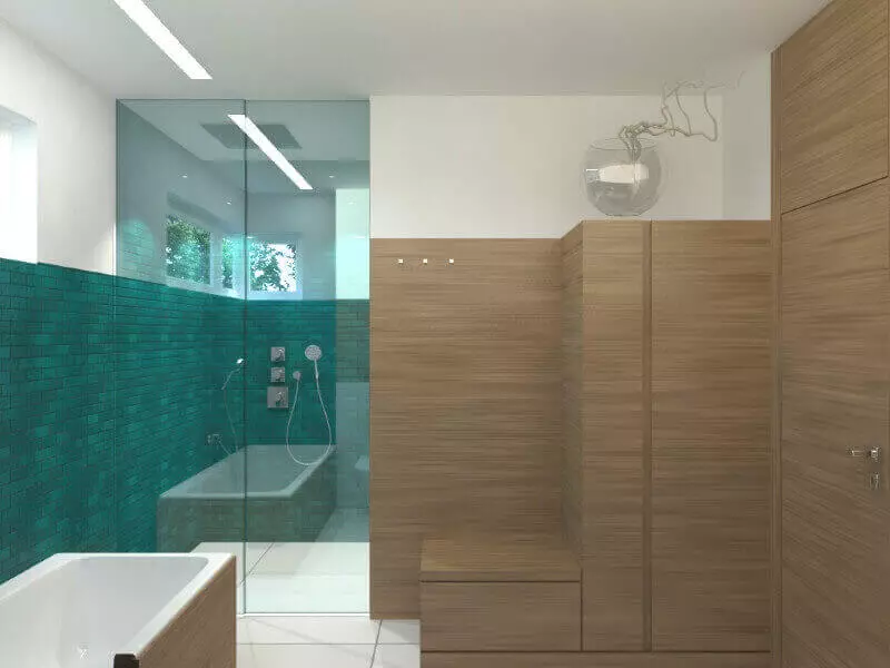 Kellemes világítási megoldás kád és zuhanyzó felett. A LED szalag világítás fürdőszoba álmennyezetébe építve kellemes fényt ad, miközben fényereje is szabályozható, hogy kövesse hangulatunkat.